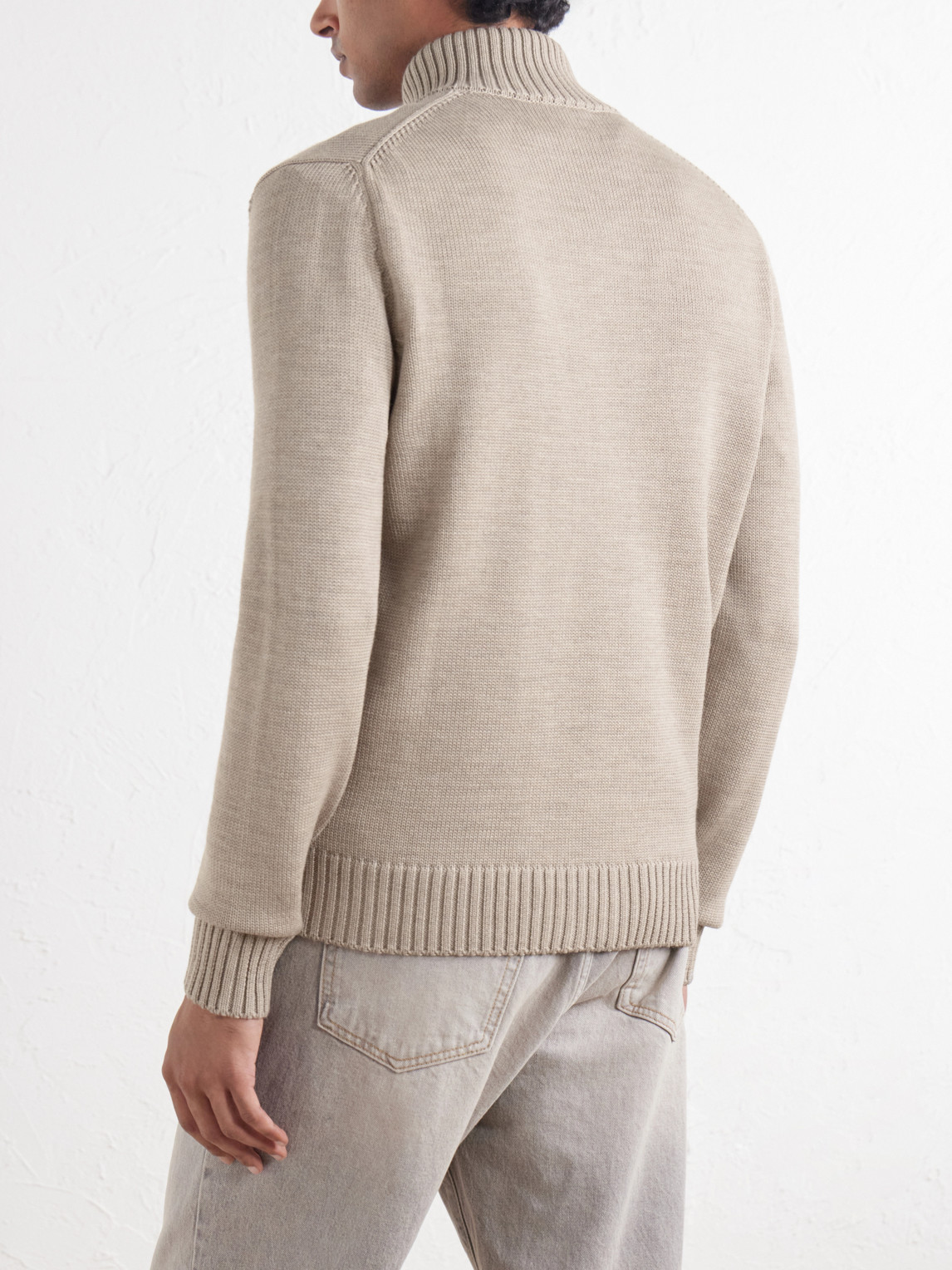 Slowear Wool Cardigan In Neutrals