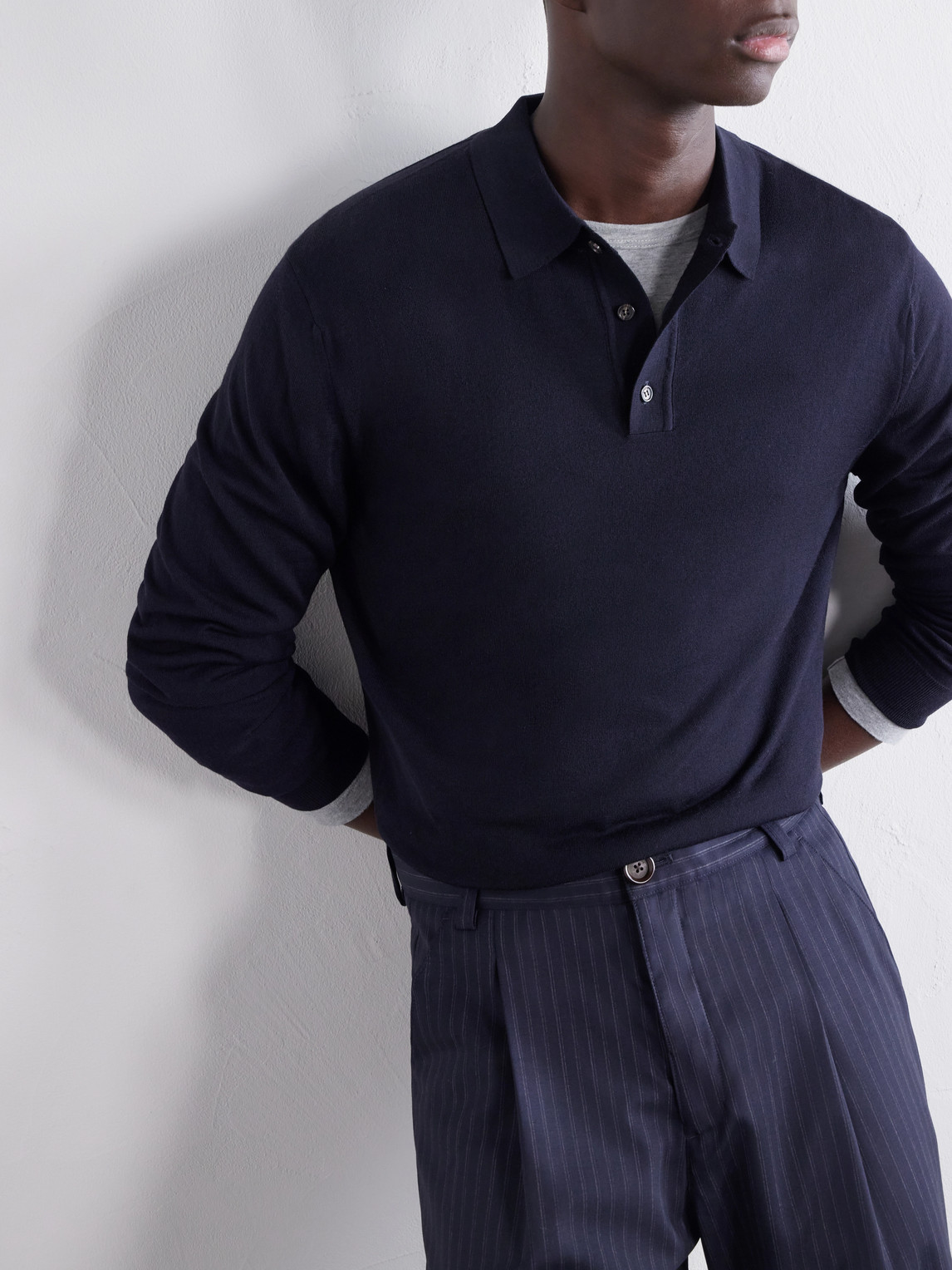 Zanone Slim-Fit Flexwool Polo Shirt