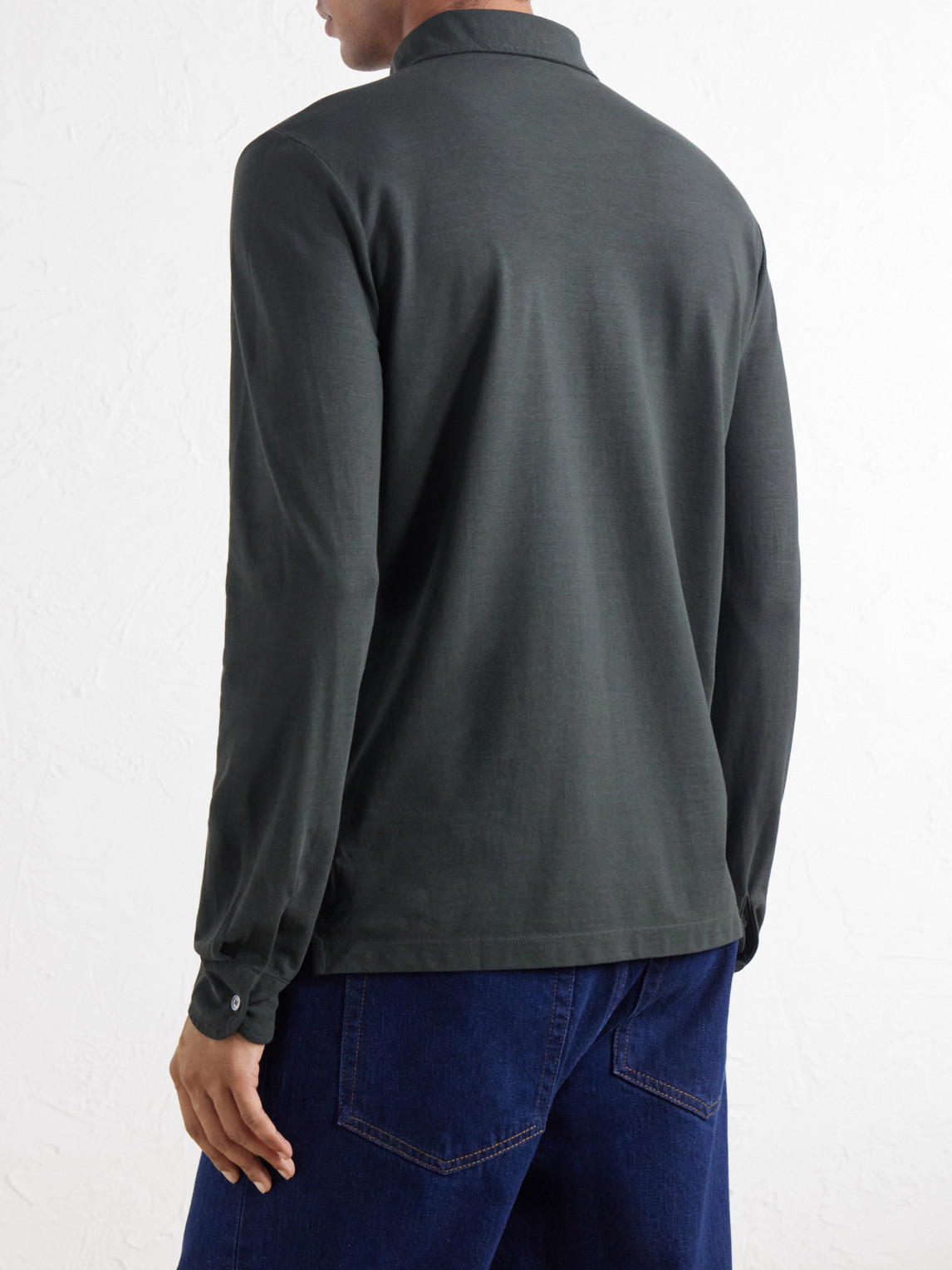 Zanone Slim-Fit Icecotton Piqué Polo Shirt