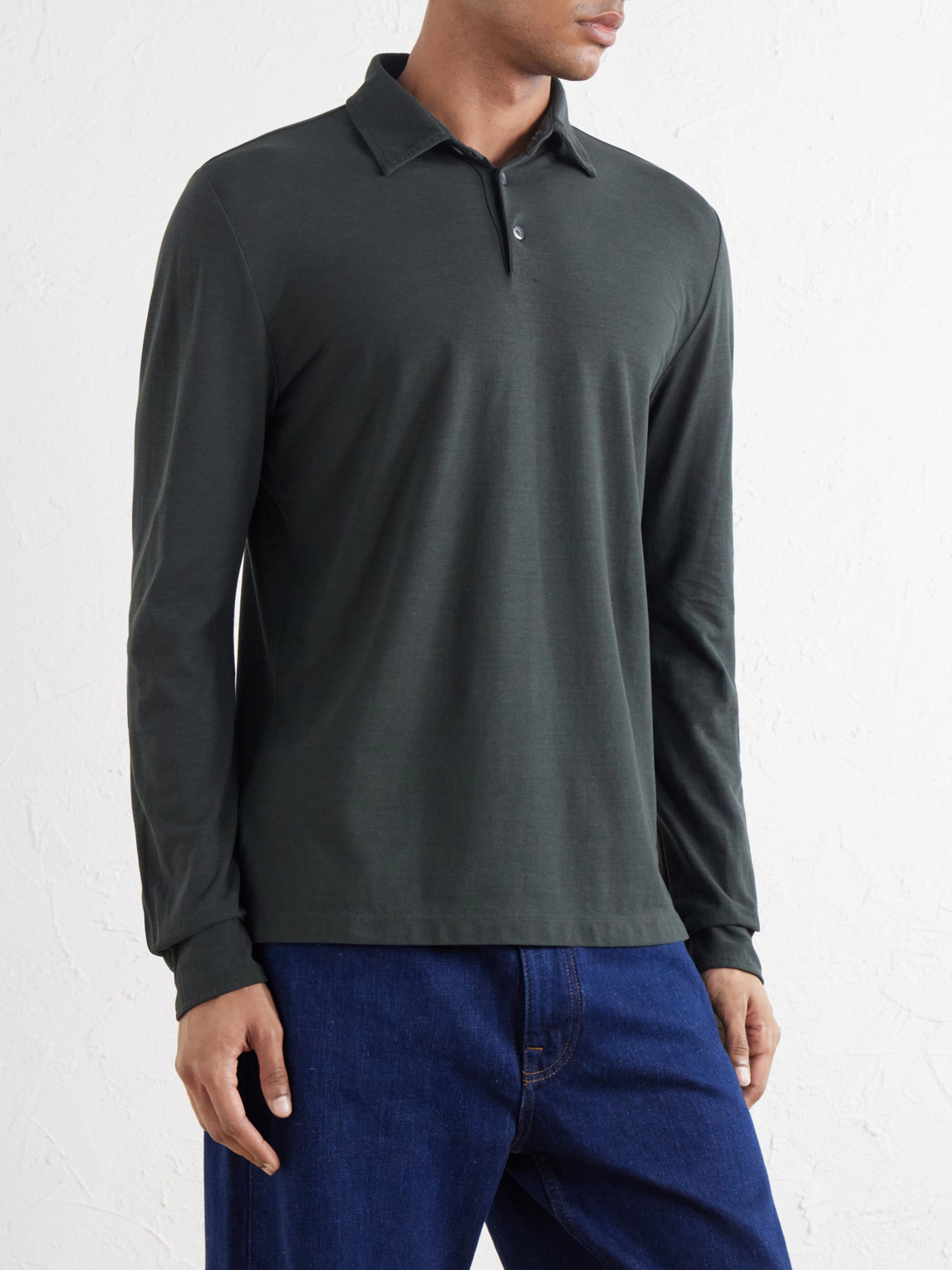 Zanone Slim-Fit Icecotton Piqué Polo Shirt