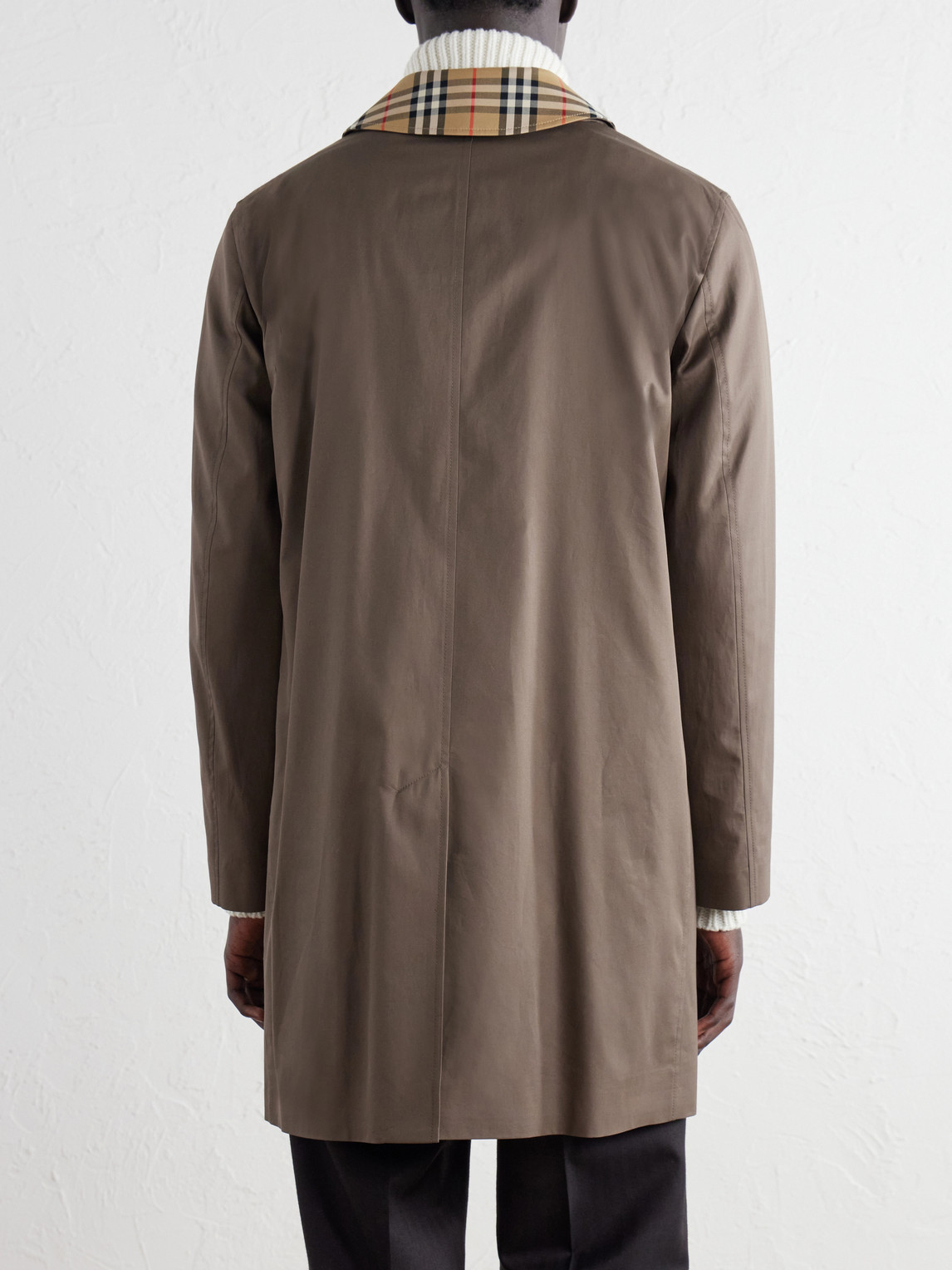 Tottenham Checked Cotton-Gabardine Trench Coat