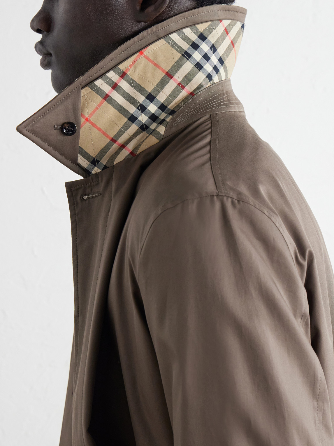 Tottenham Checked Cotton-Gabardine Trench Coat