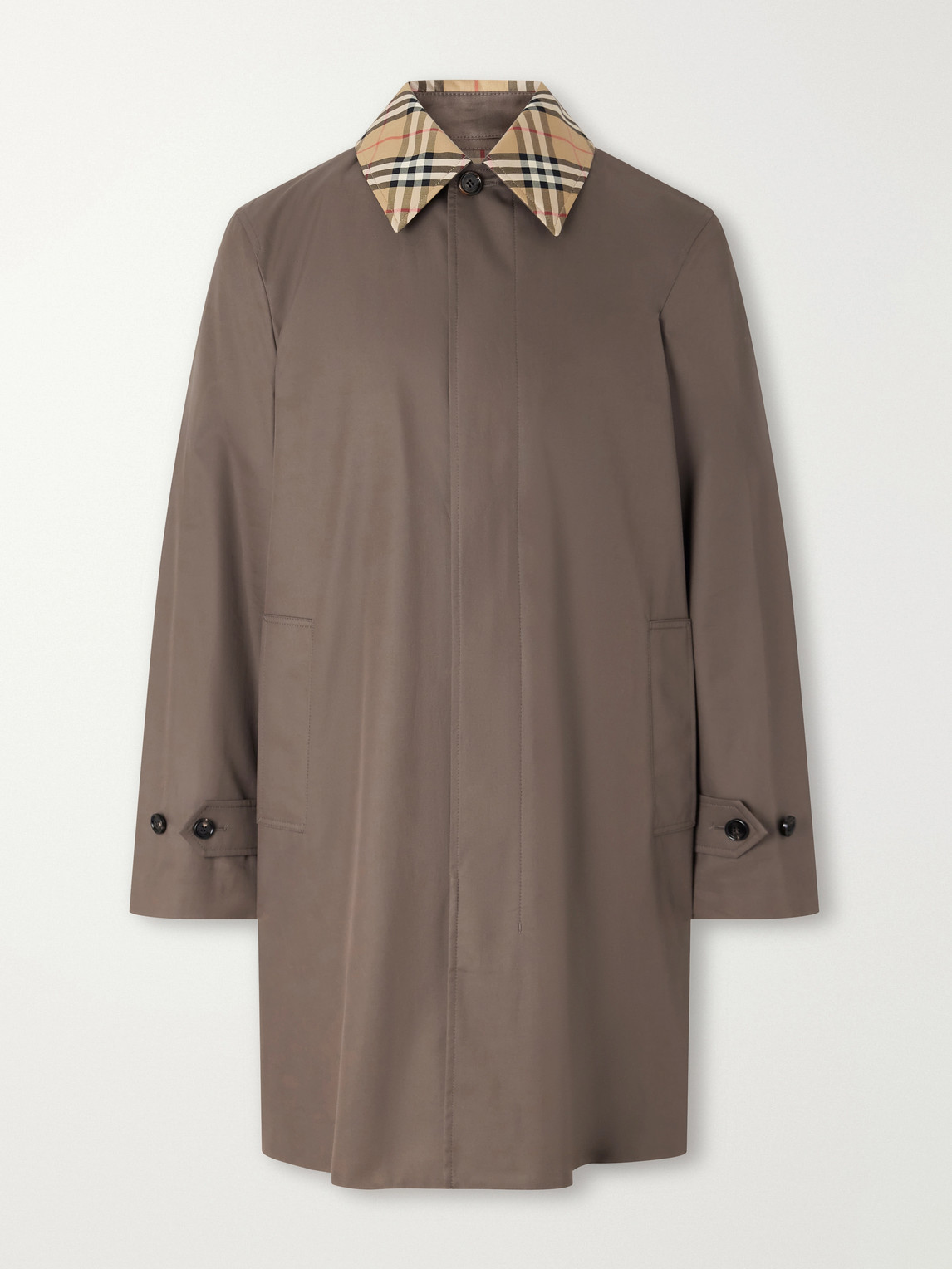 Tottenham Checked Cotton-Gabardine Trench Coat