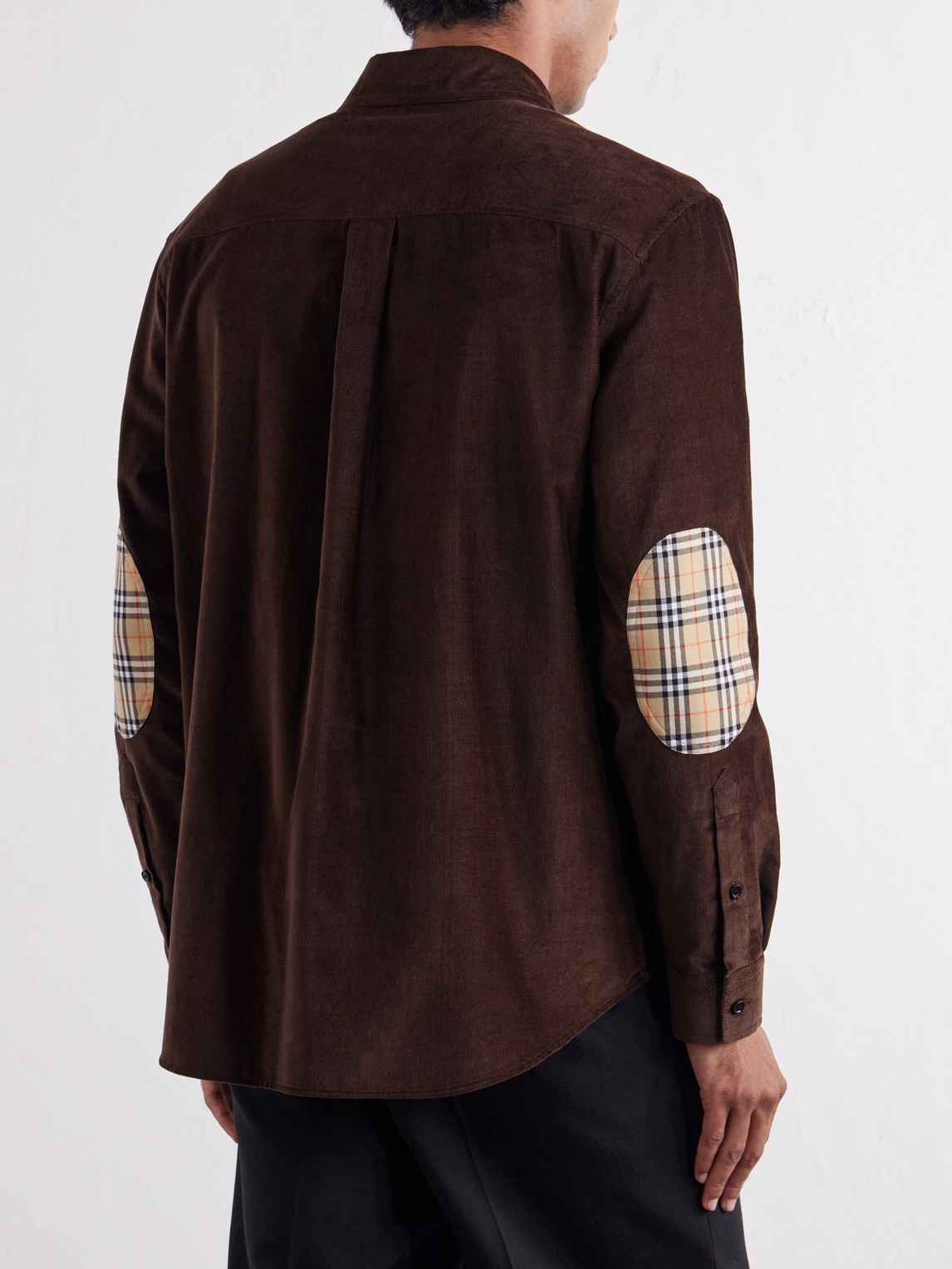 Logo-Embroidered Cotton-Corduroy Shirt