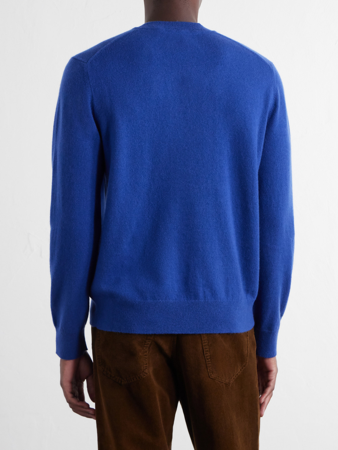 Logo-Embroidered Cashmere-Blend Sweater