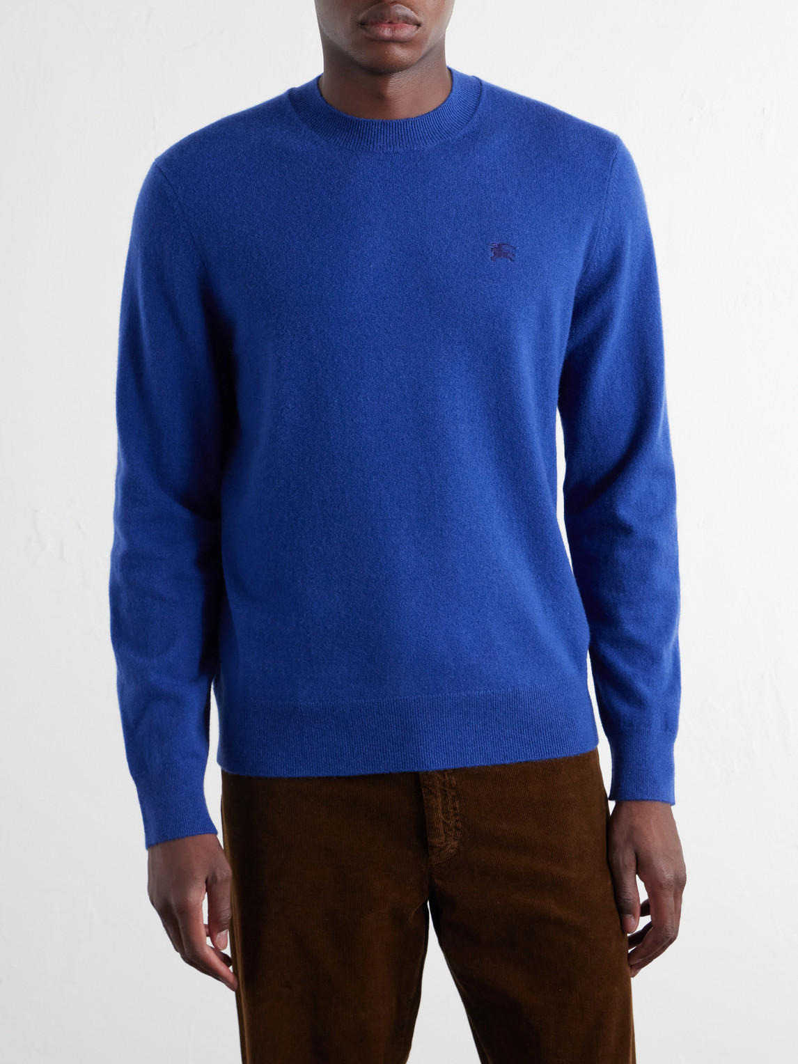 Logo-Embroidered Cashmere-Blend Sweater