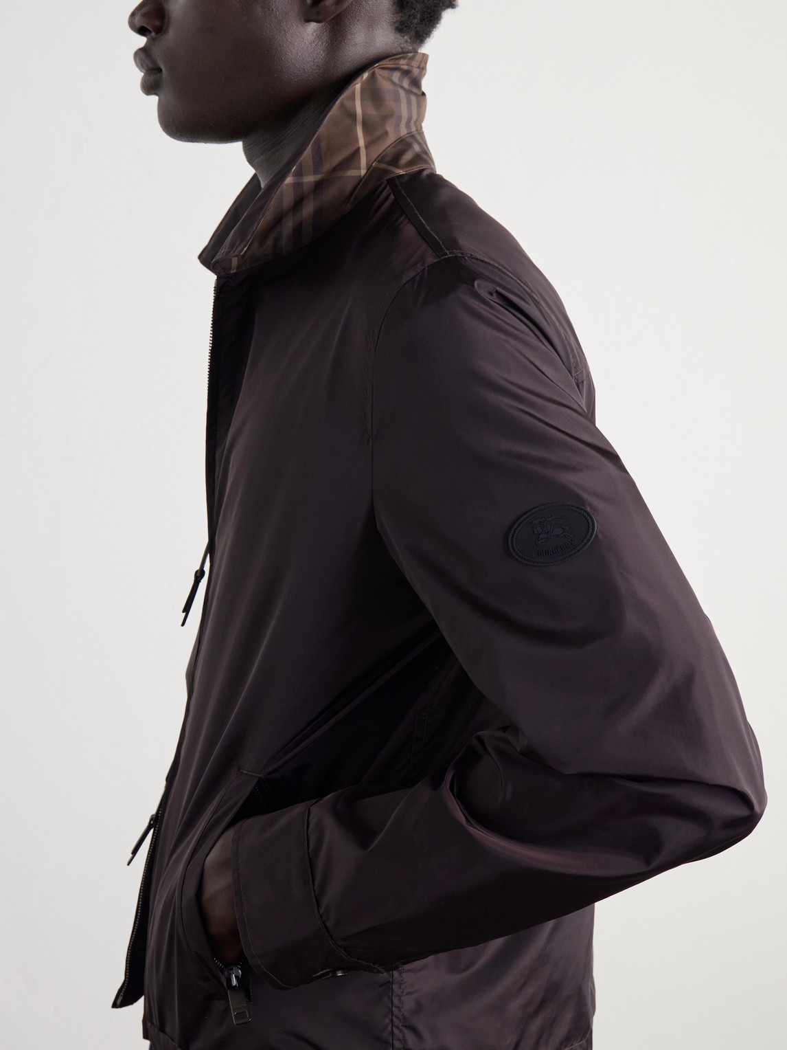 Logo-Appliquéd Shell Jacket
