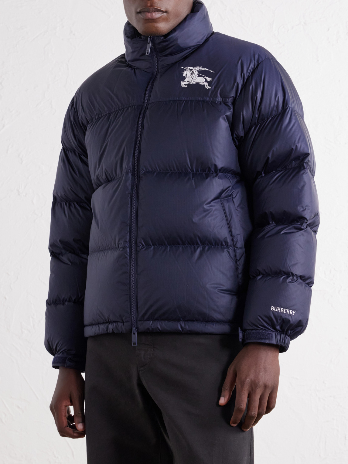 Highlands Logo-Embroidered Quilted Shell Down Jacket