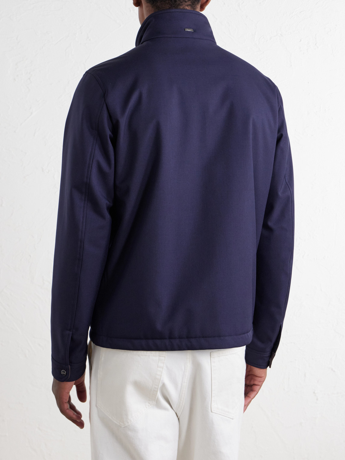 Padded Twill Bomber Jacket