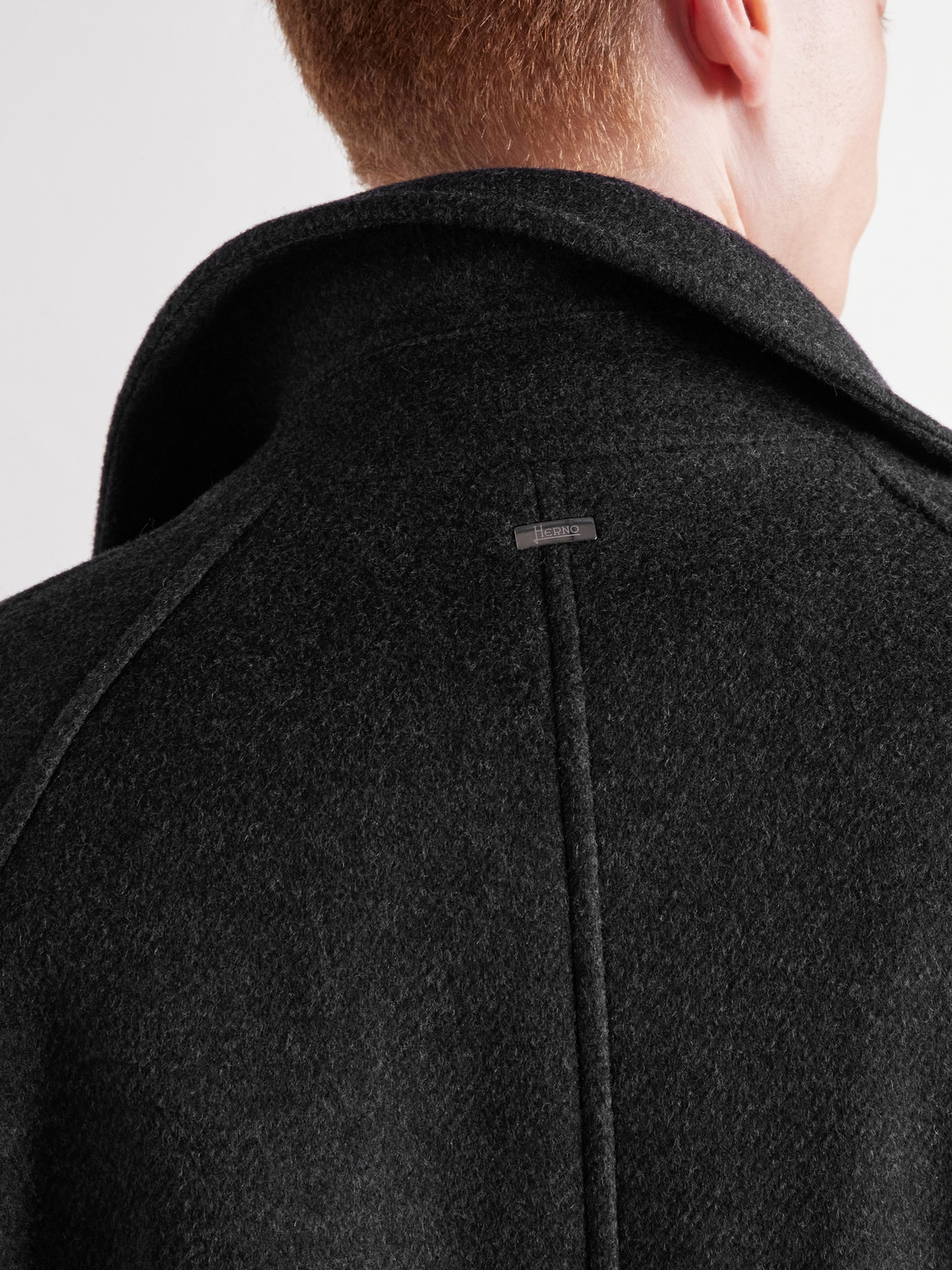 Wool-Blend Twill Coat