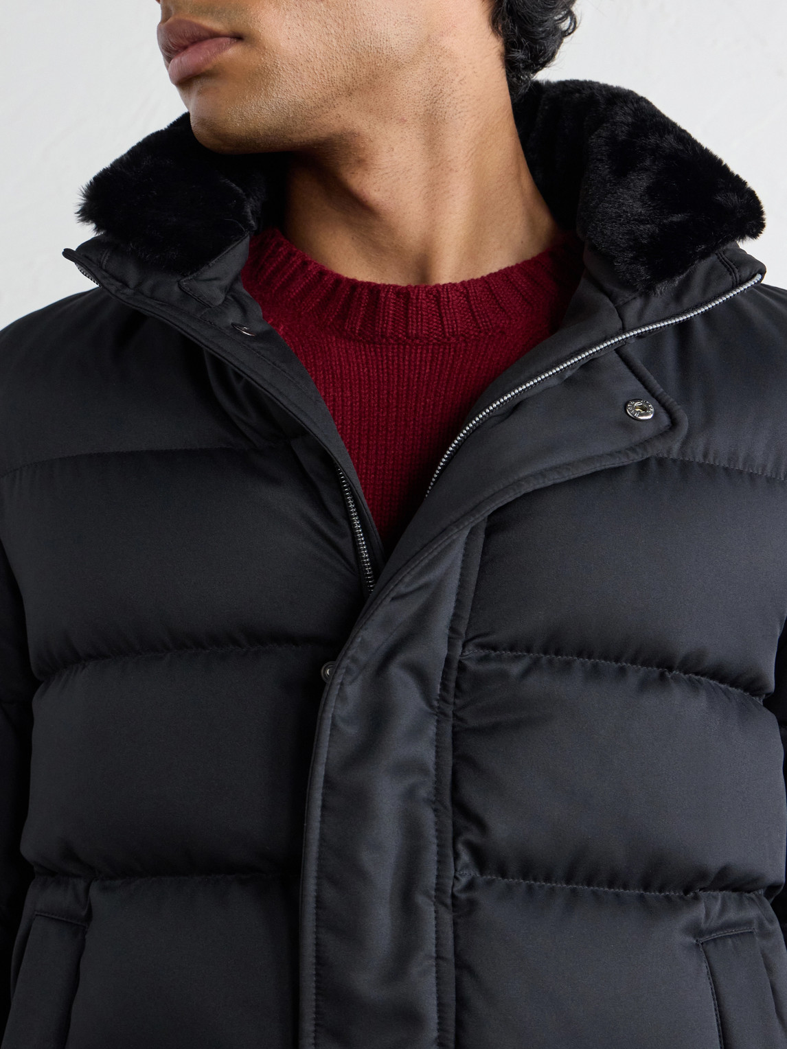 Arendelle Plush-Trimmed Quilted Shell Down Jacket