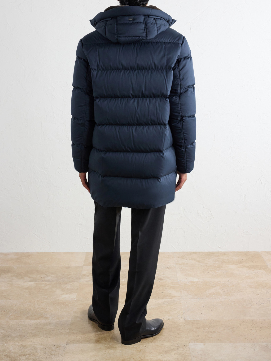 Arendelle Quilted Shell Hooded Down Jacket