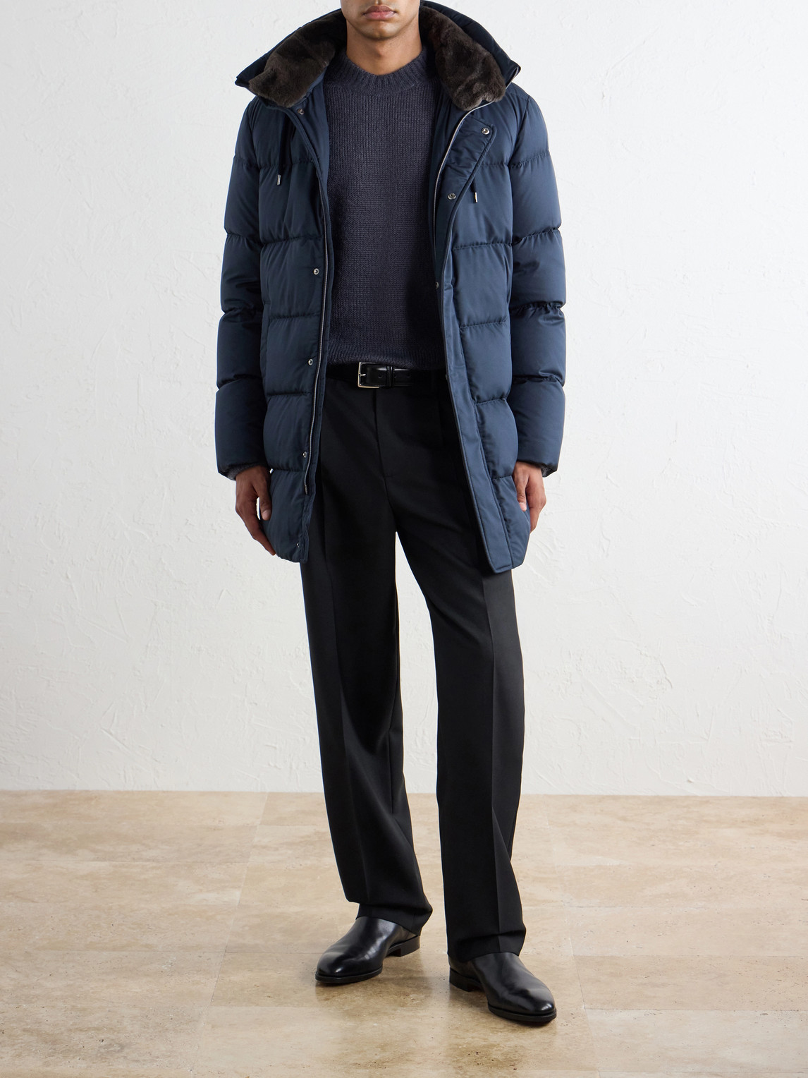 Arendelle Quilted Shell Hooded Down Jacket