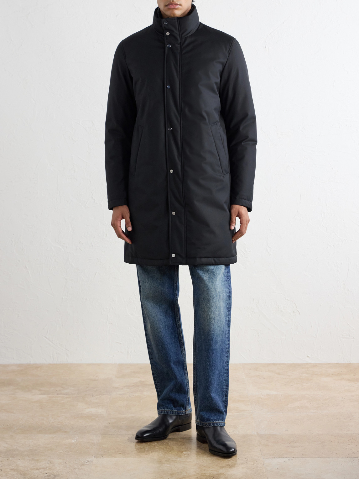 New Business Layered Padded Down Coat