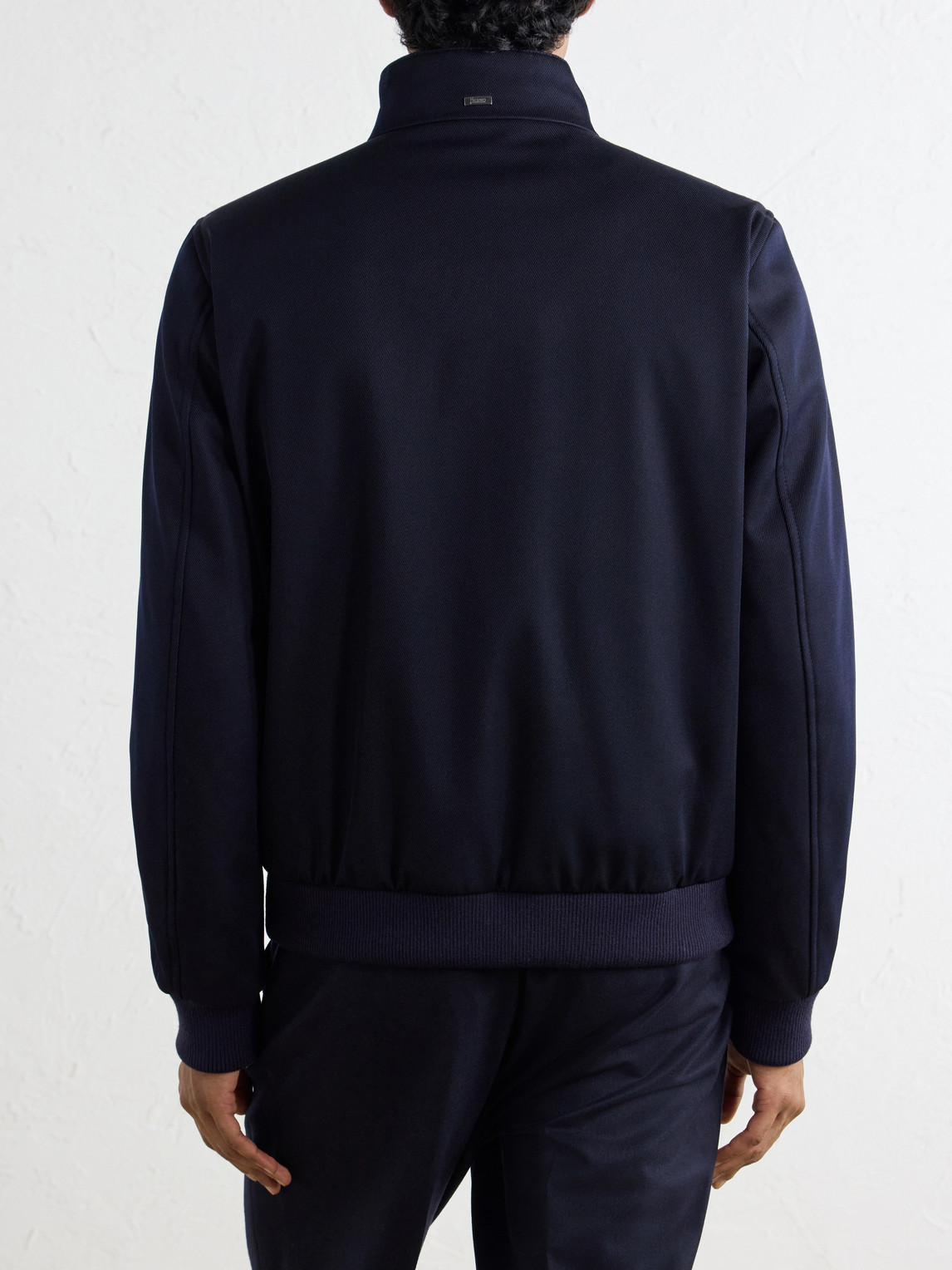 Virgin Wool-Twill Bomber Jacket