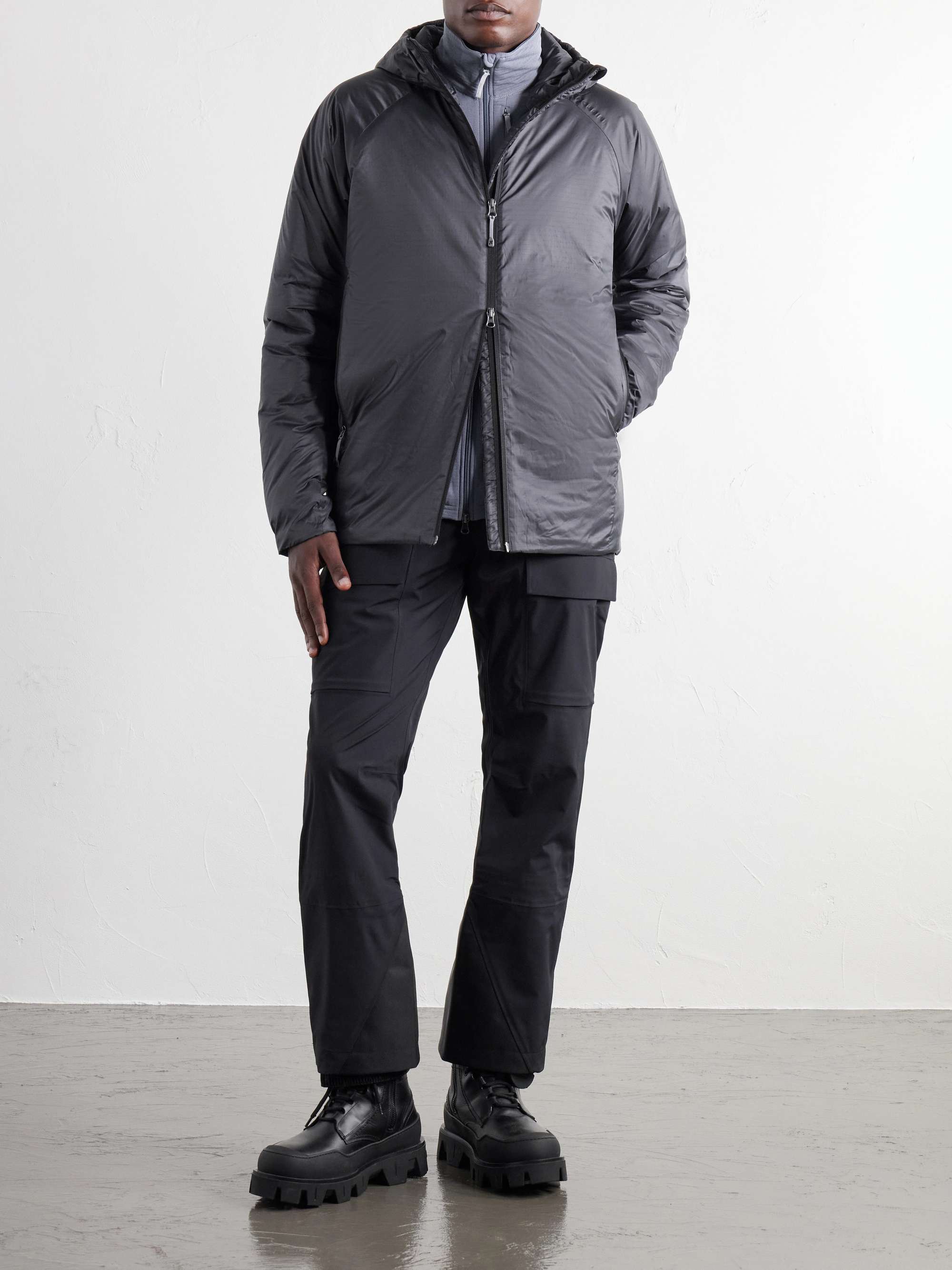 HOUDINI Dunfri Packable Padded Recycled Ripstop Hooded Ski Jacket