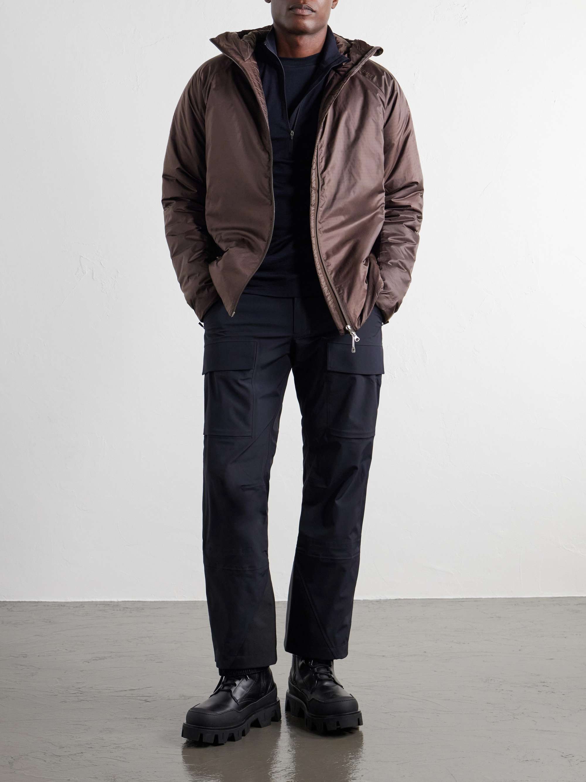 HOUDINI Dunfri Packable Padded Recycled Ripstop Hooded Ski Jacket