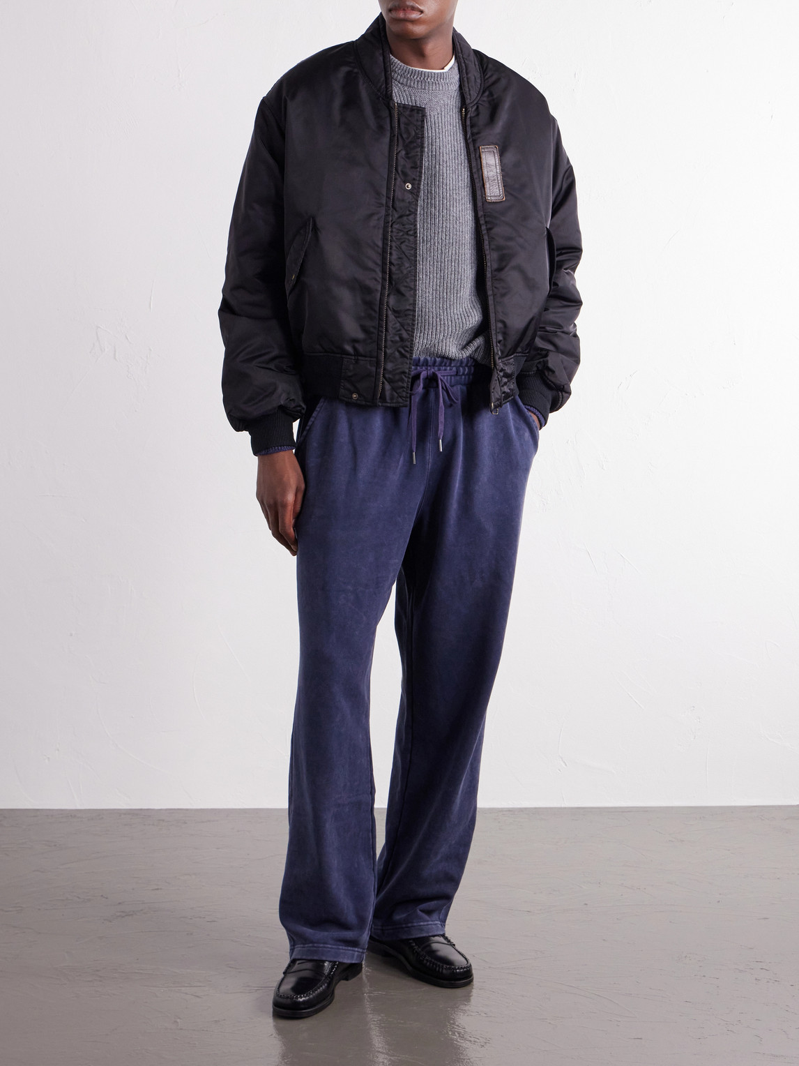Tapered Cotton-Blend Jersey Sweatpants