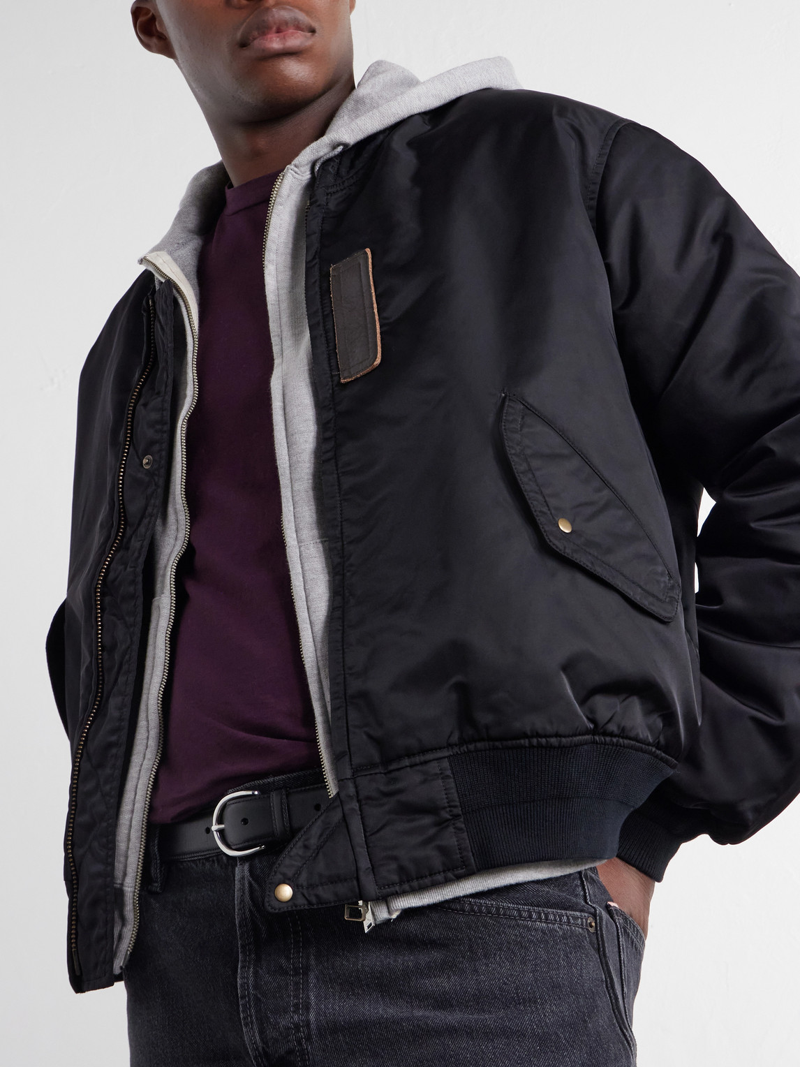 Padded Shell Bomber Jacket