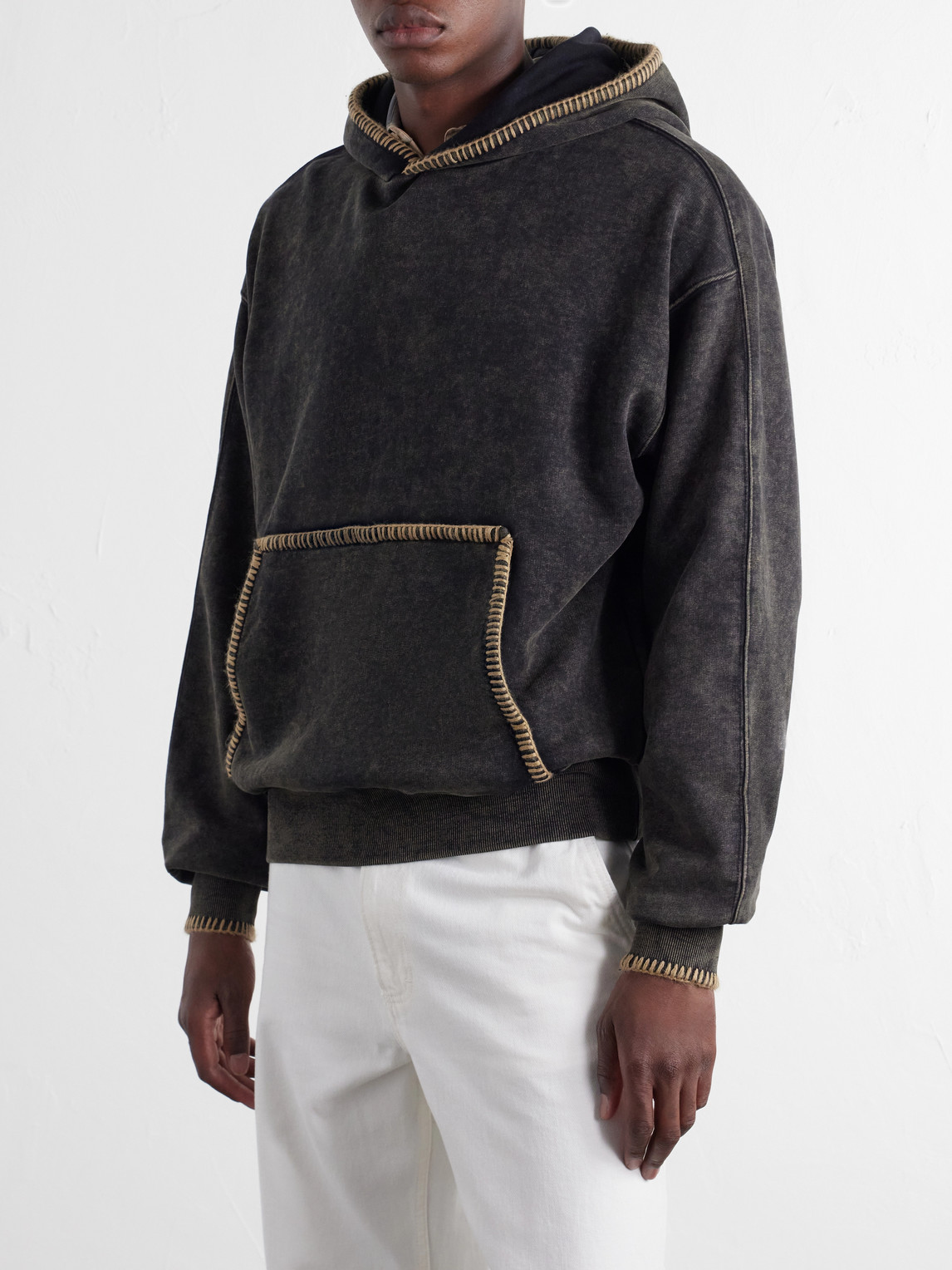 Cotton-Blend Jersey Hoodie