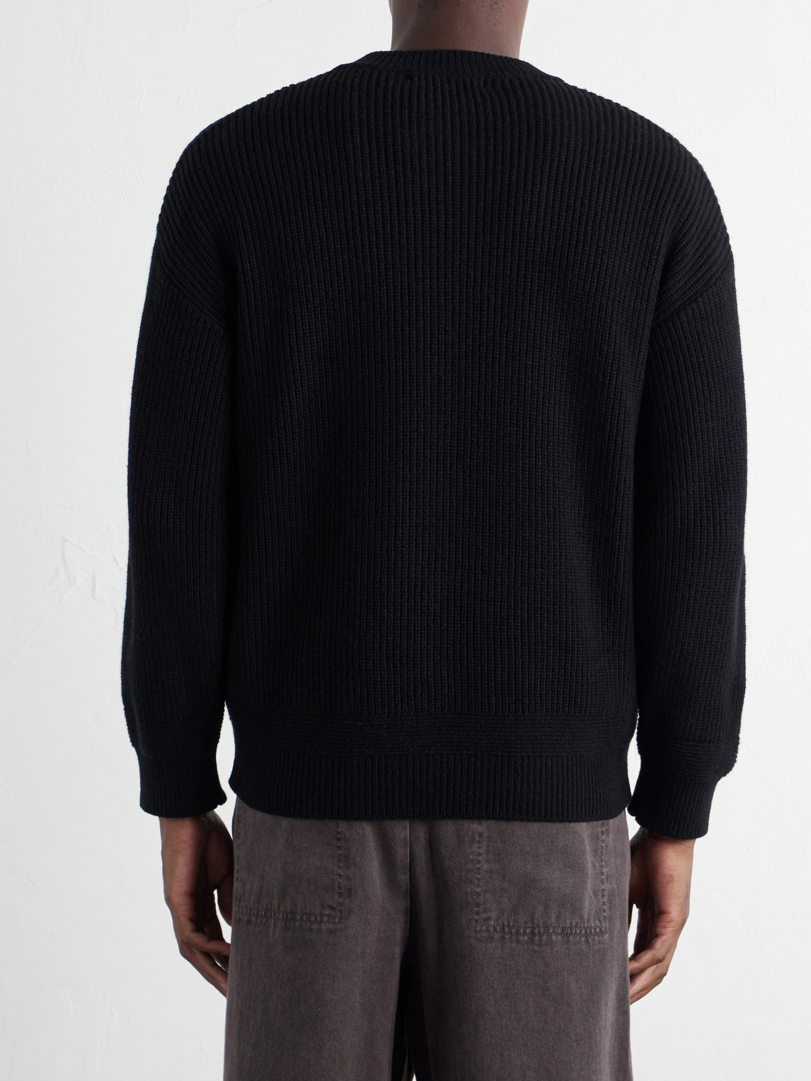 Wool-Blend Zip-Up Sweater