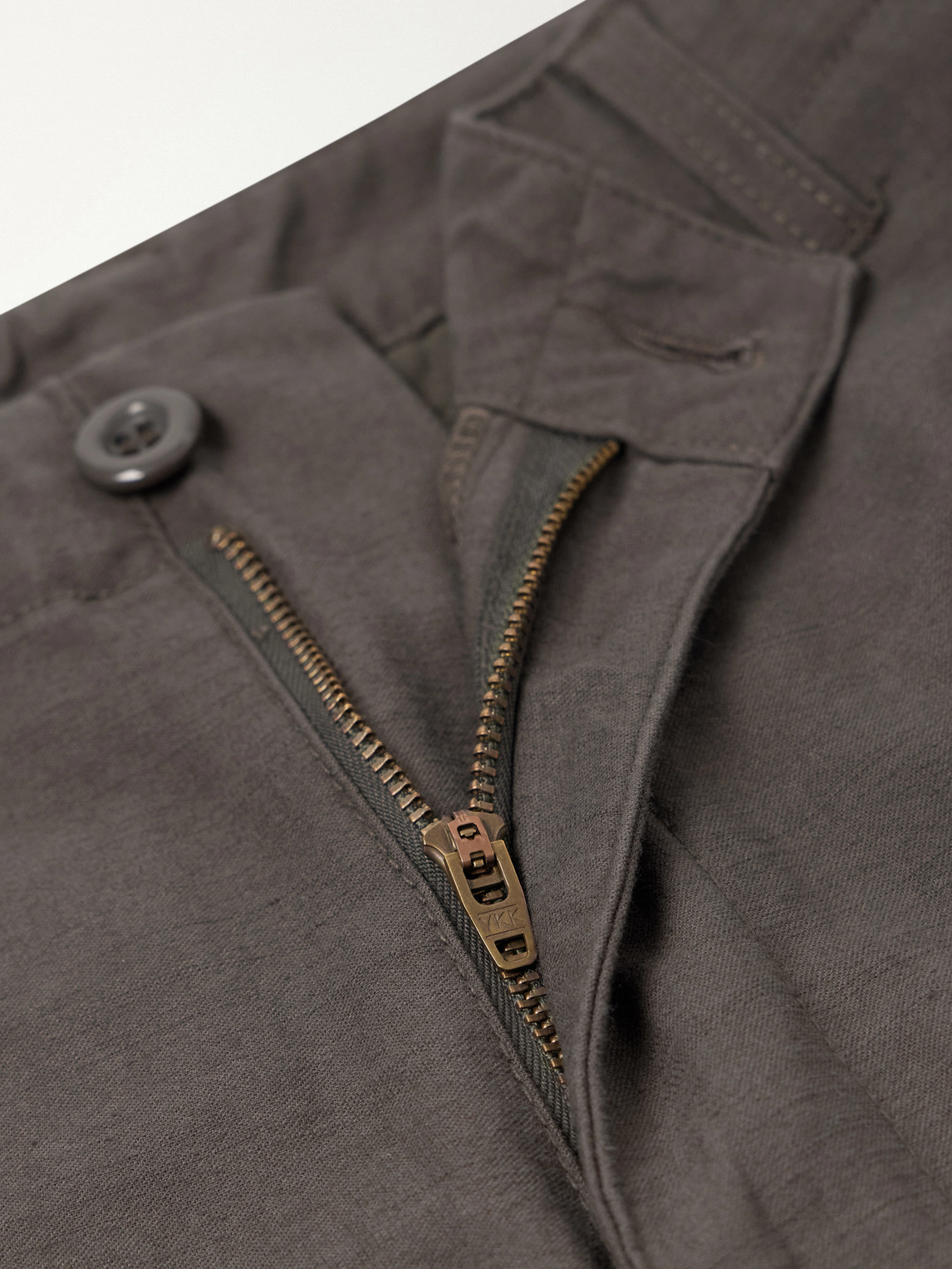 Straight-Leg Cotton Cargo Trousers