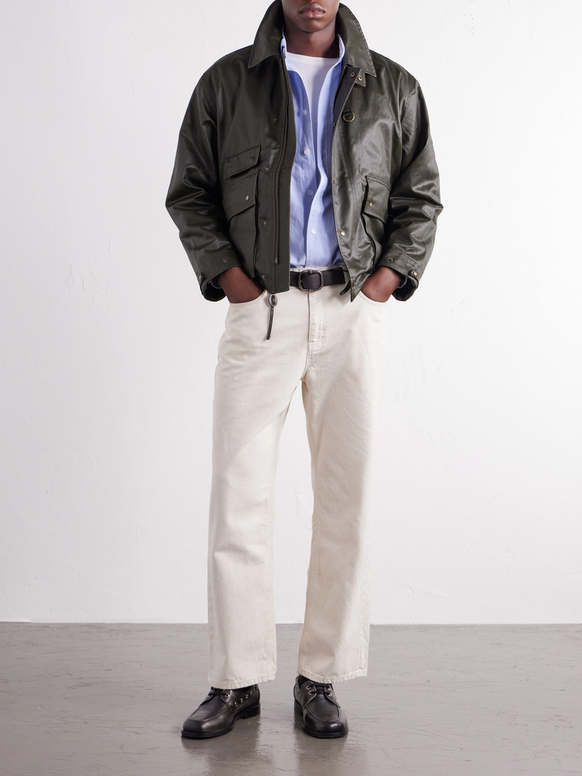 Cotton-Blend Oxford Shirt