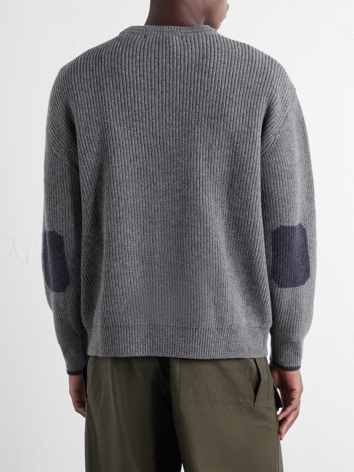 Ribbed Wool-Blend Sweater