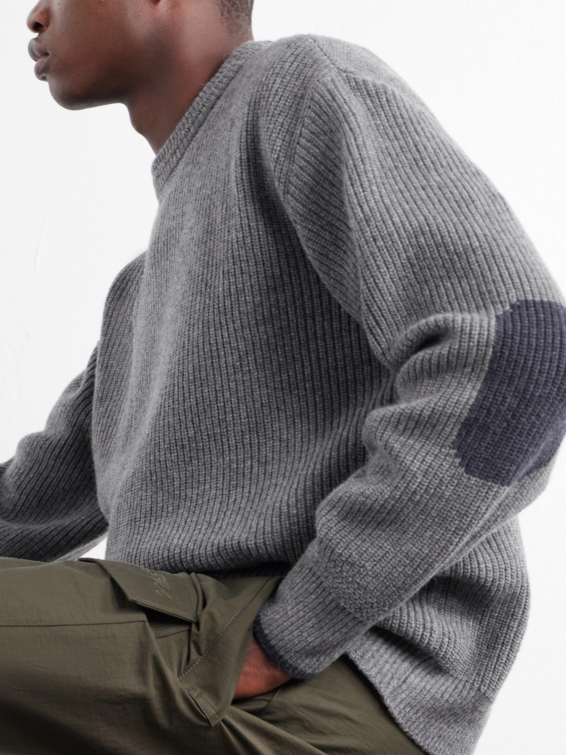 Ribbed Wool-Blend Sweater