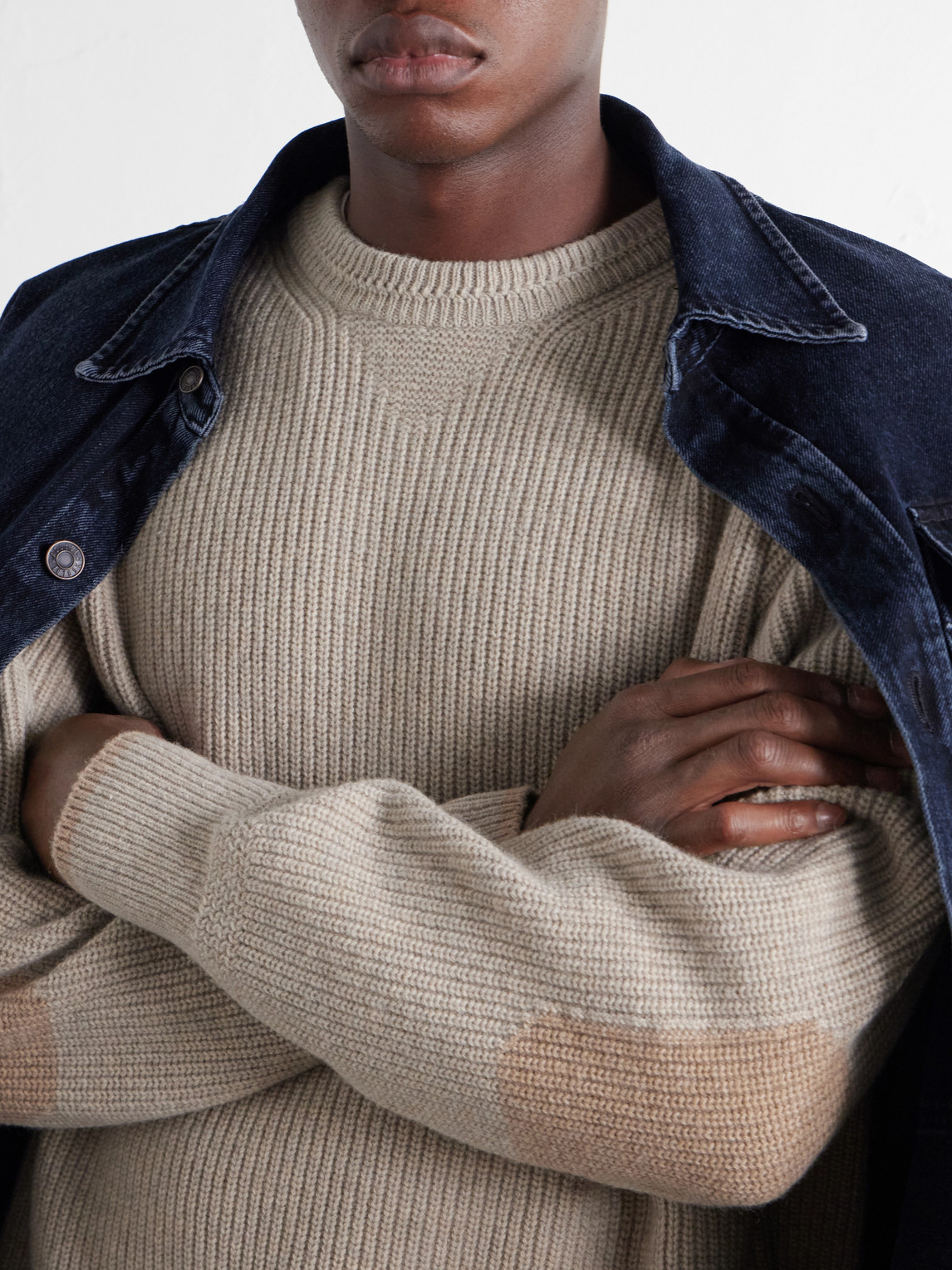 Ribbed Wool-Blend Sweater