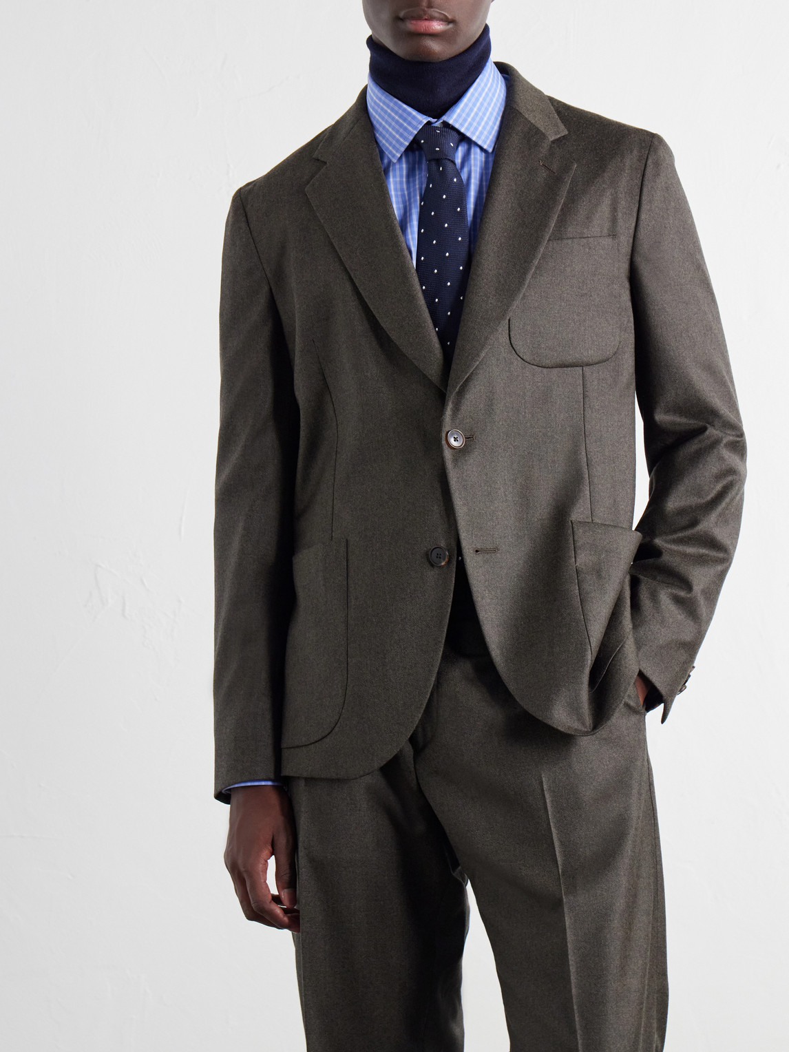 Wool And Cashmere-Blend Suit Jacket