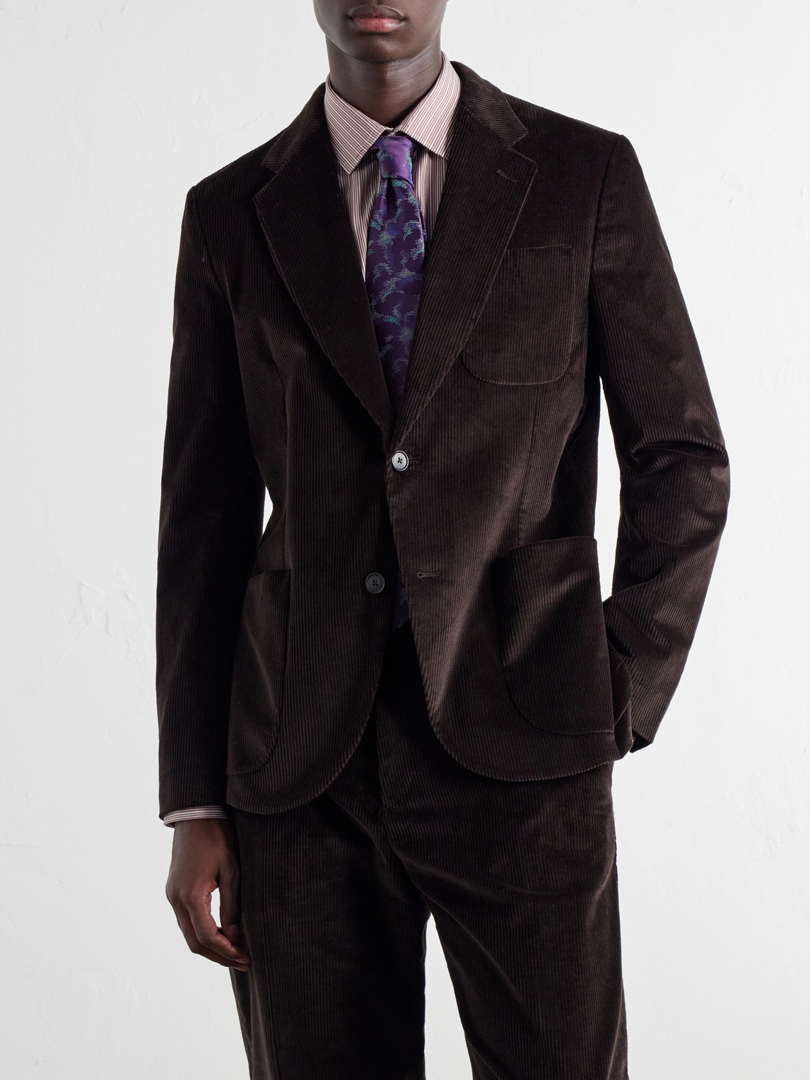Cotton-Blend Corduroy Suit