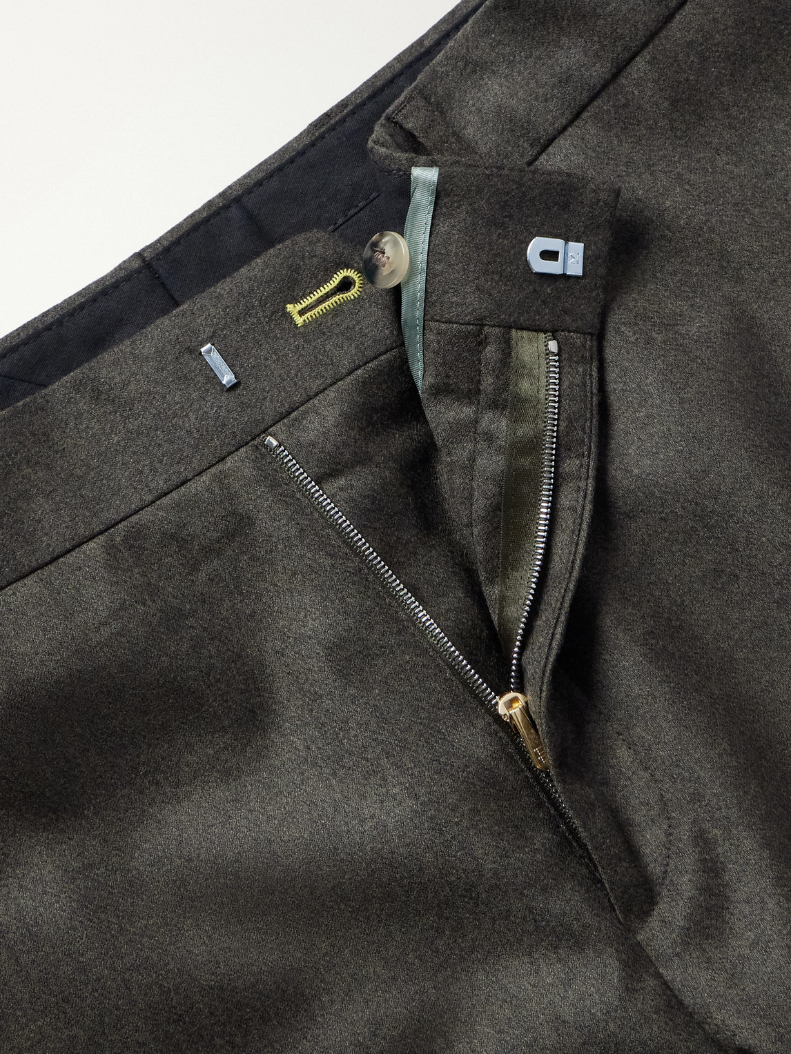 Straight-Leg Wool And Cashmere-Blend Fresco Suit Trousers
