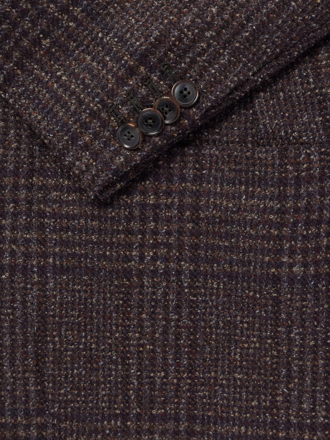 Prince Of Wales Checked Wool-Blend Blazer
