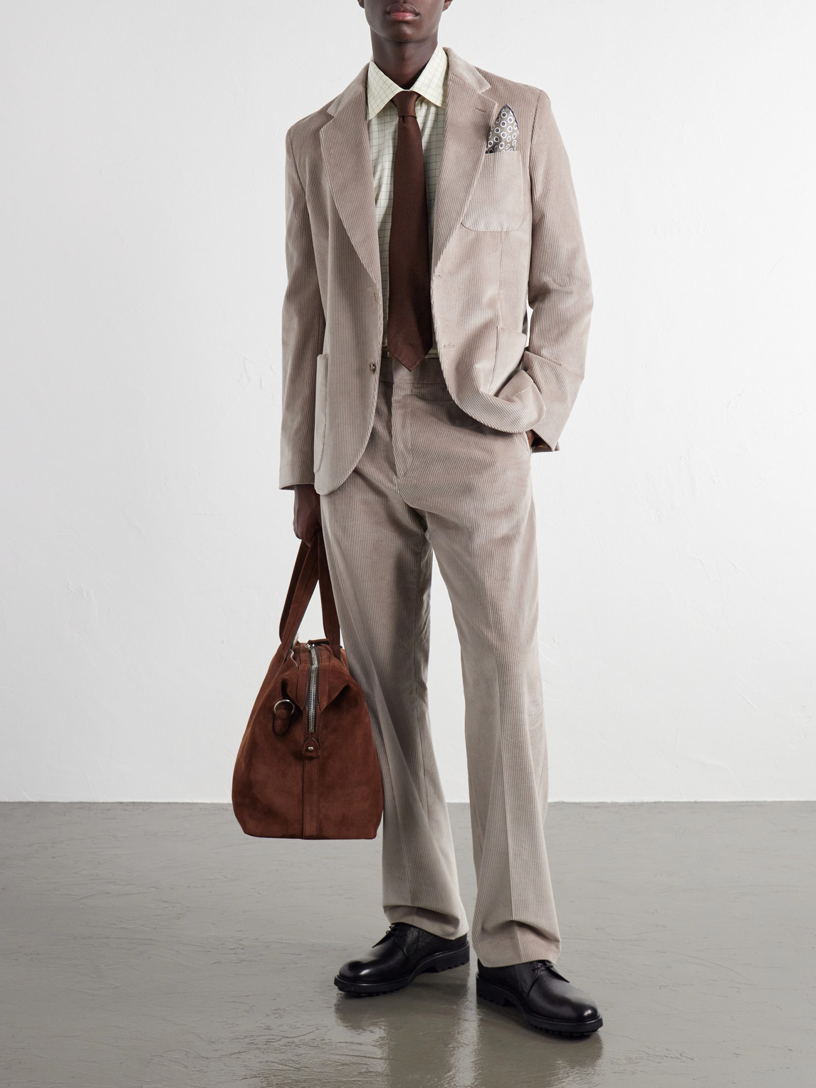 Cotton-Stretch Corduroy Suit