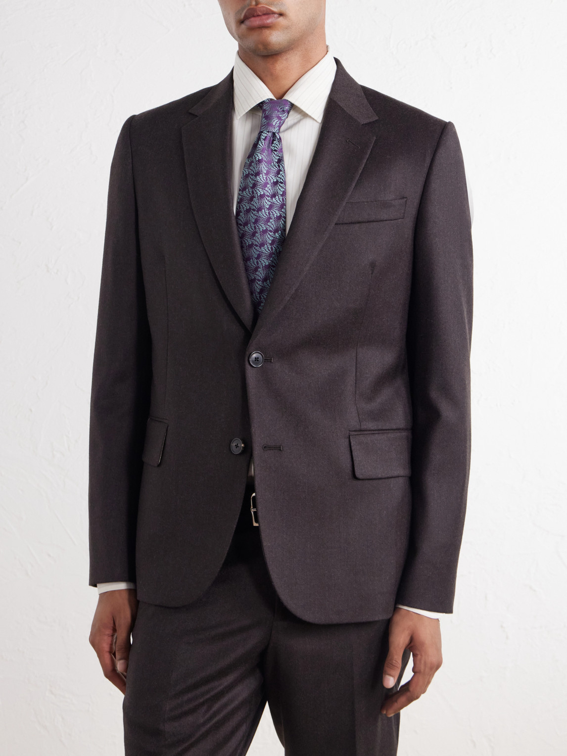 Wool And Cashmere-Blend Flannel Suit Jacket