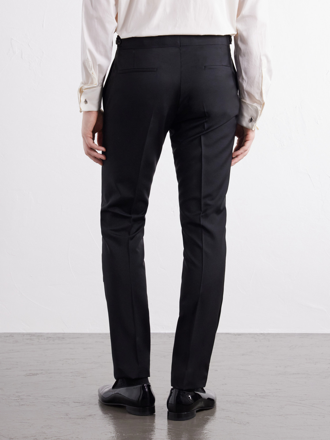 Straight-Leg Satin-Trimmed Wool And Mohair-Blend Tuxedo Trousers