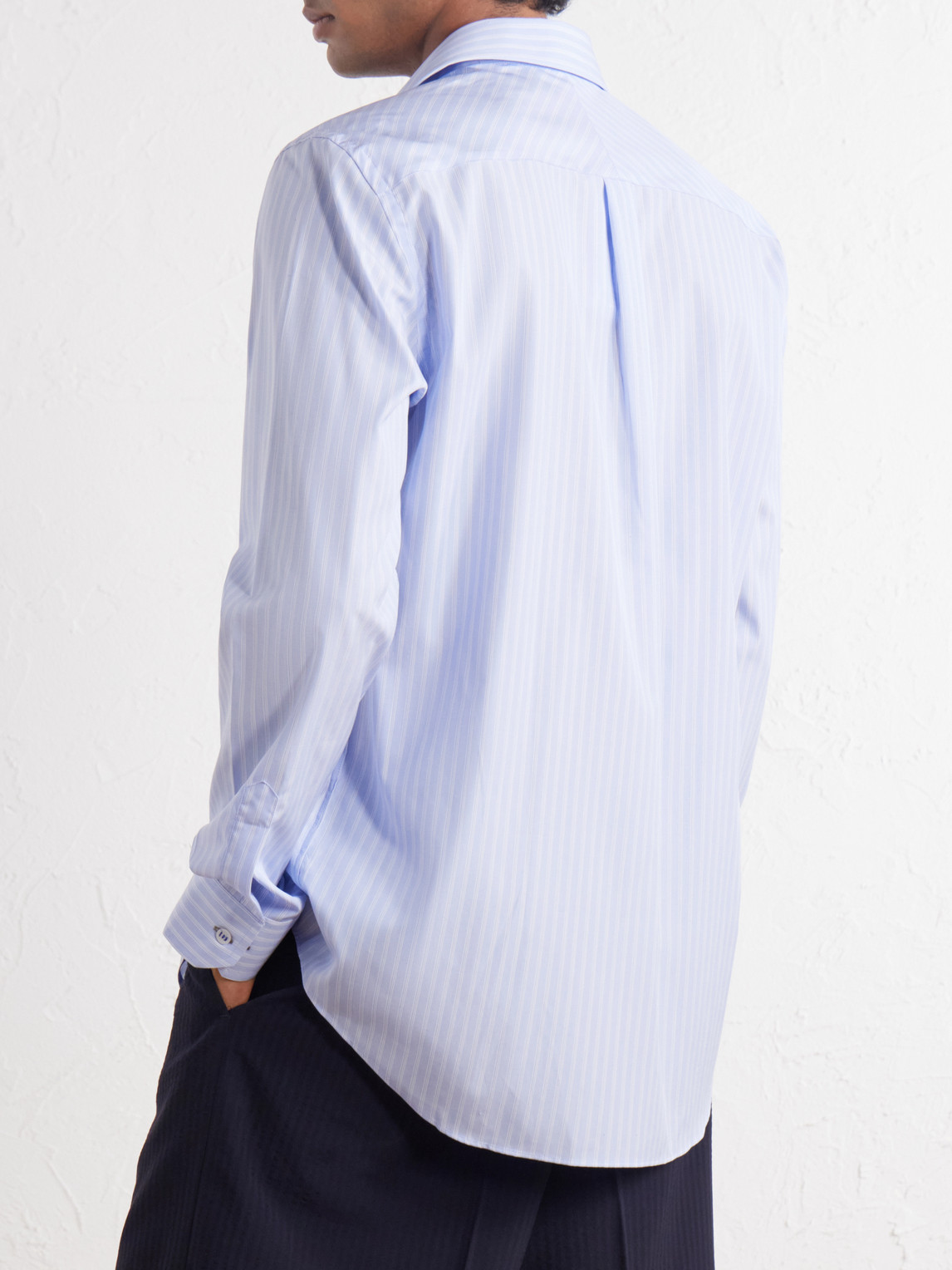 Striped Cotton-Poplin Shirt