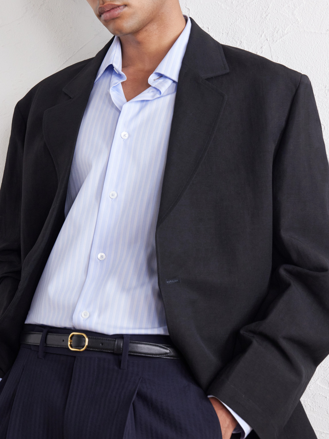 Striped Cotton-Poplin Shirt