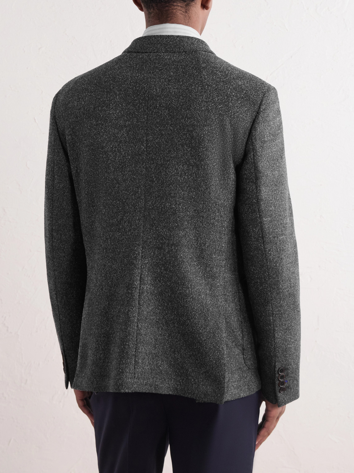 Double-Breasted Wool-Blend Bouclé Blazer