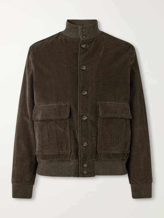 Valstar Valstarino Cotton-Blend Corduroy Bomber Jacket