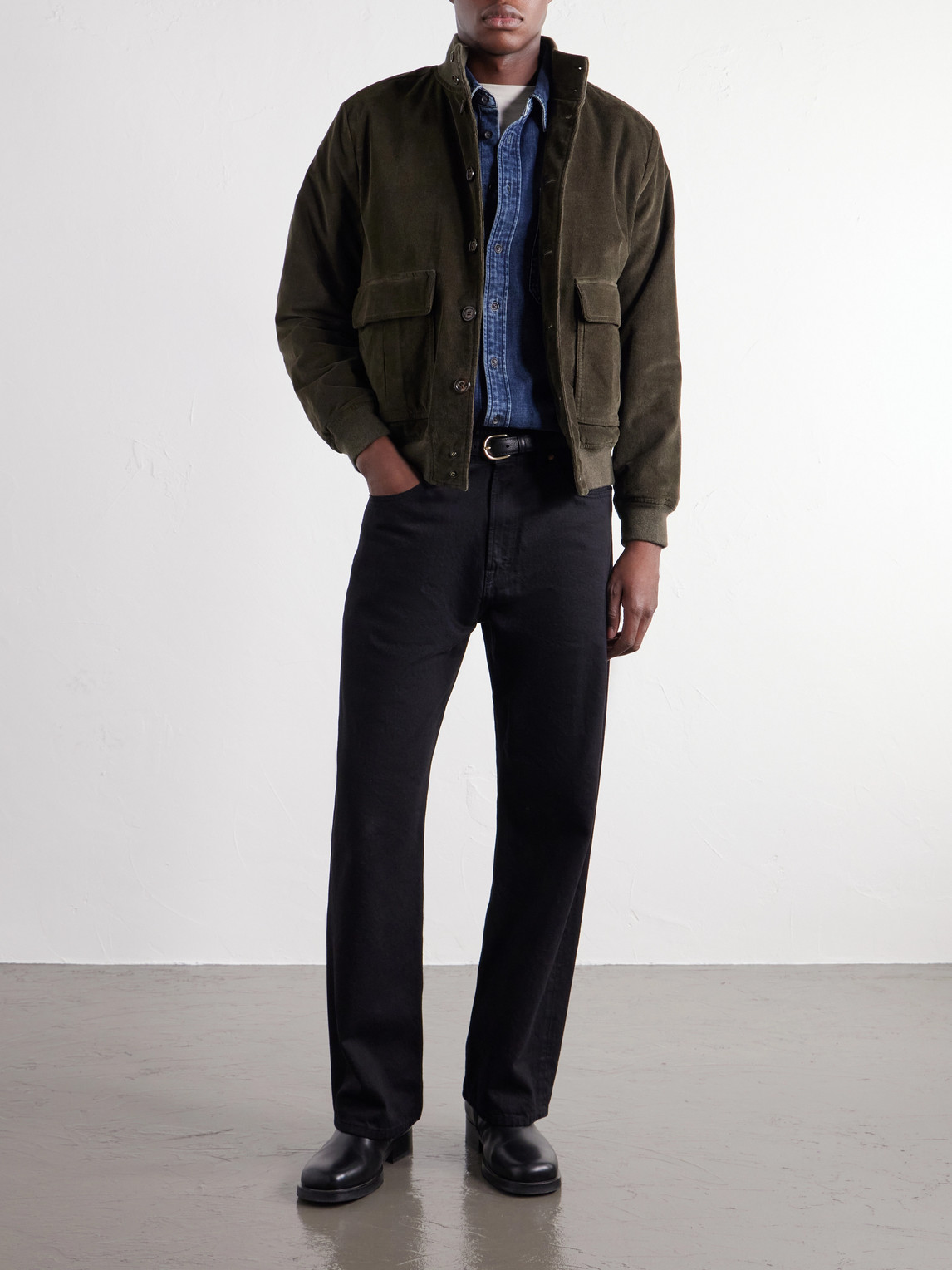 Valstarino Cotton-Blend Corduroy Bomber Jacket