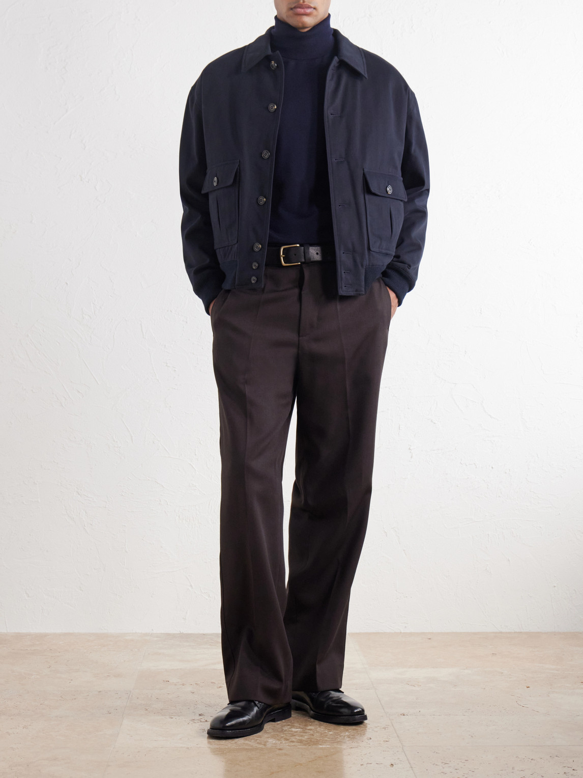 Colin Padded Cotton-Twill Bomber Jacket