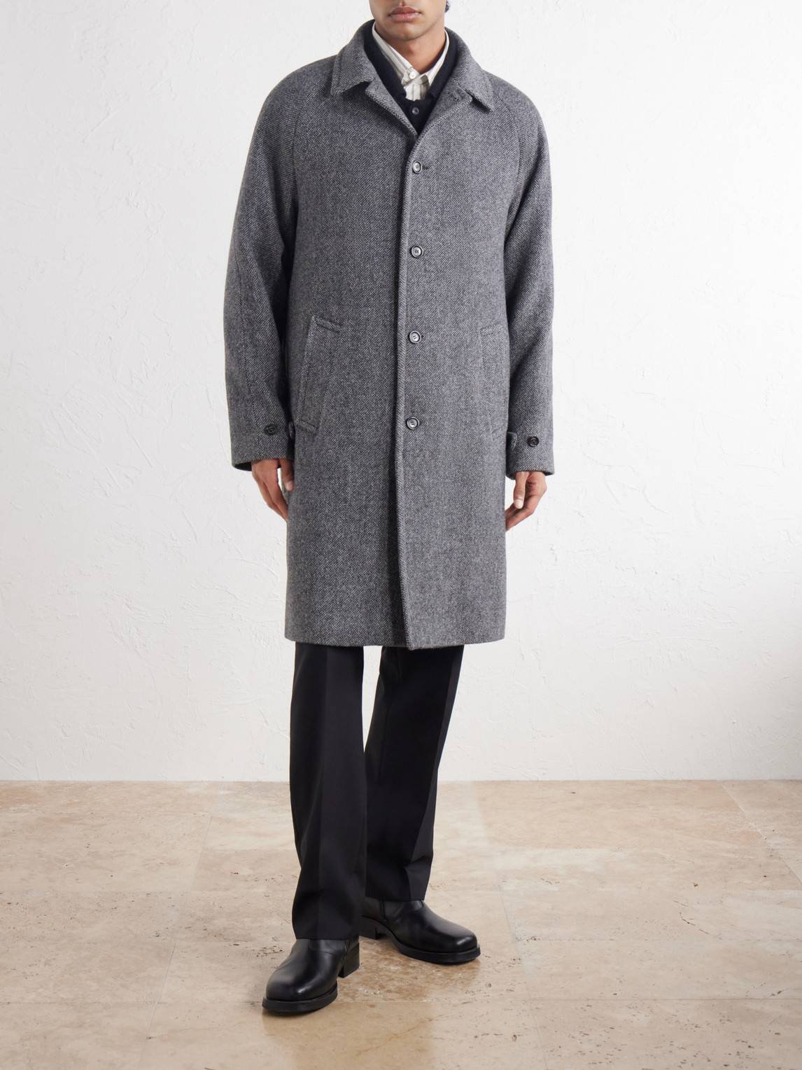 Vittorio Virgin Wool Twill Coat