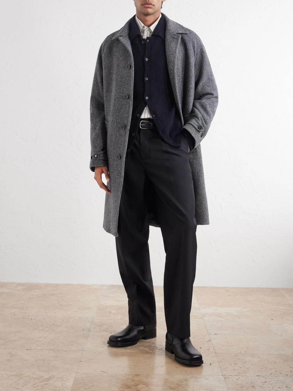 Vittorio Virgin Wool Twill Coat