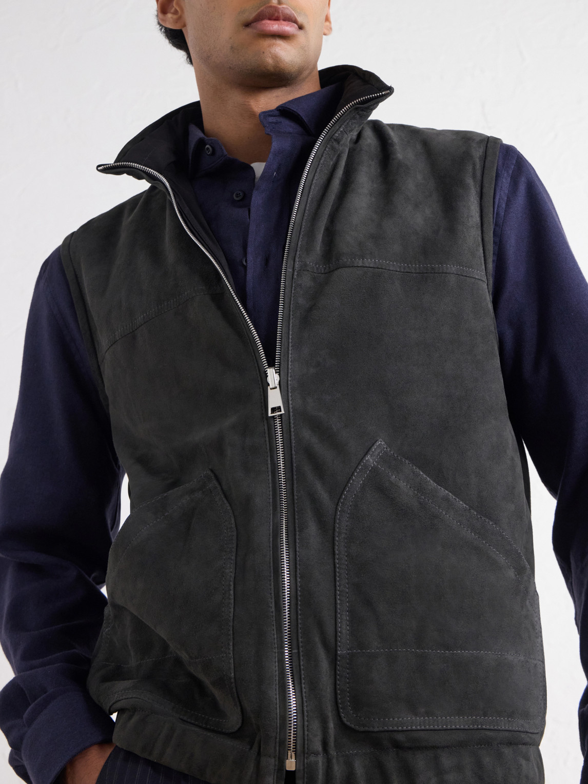 Reversible Suede Vest