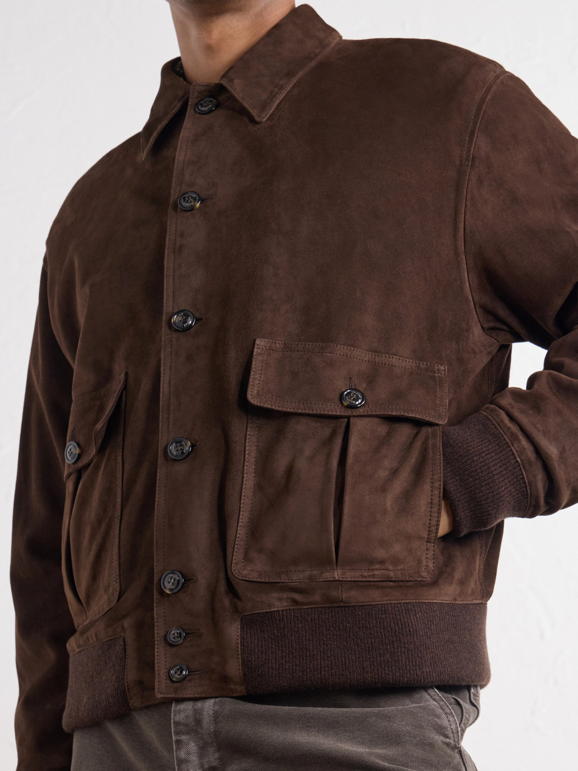 Colin Suede Bomber Jacket