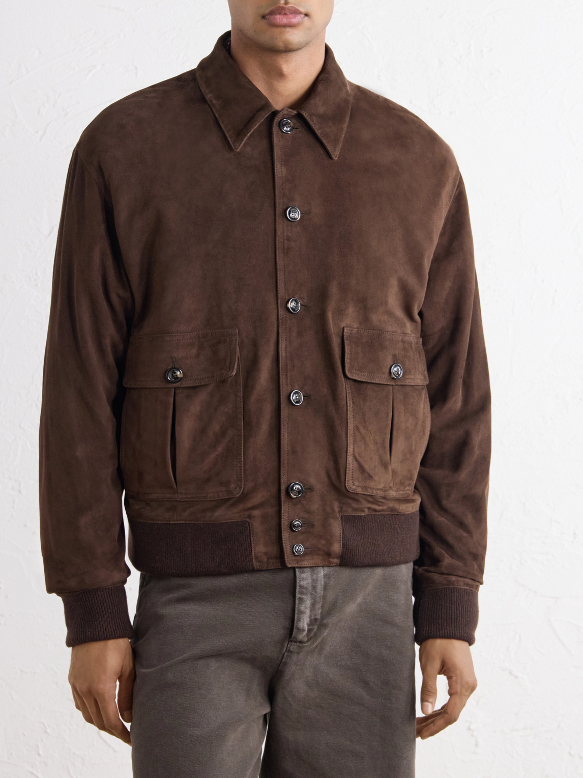 Colin Suede Bomber Jacket