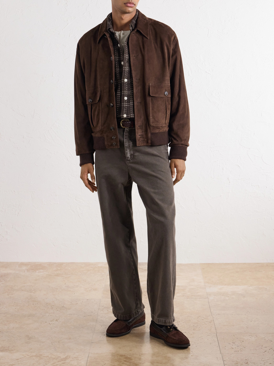 Colin Suede Bomber Jacket