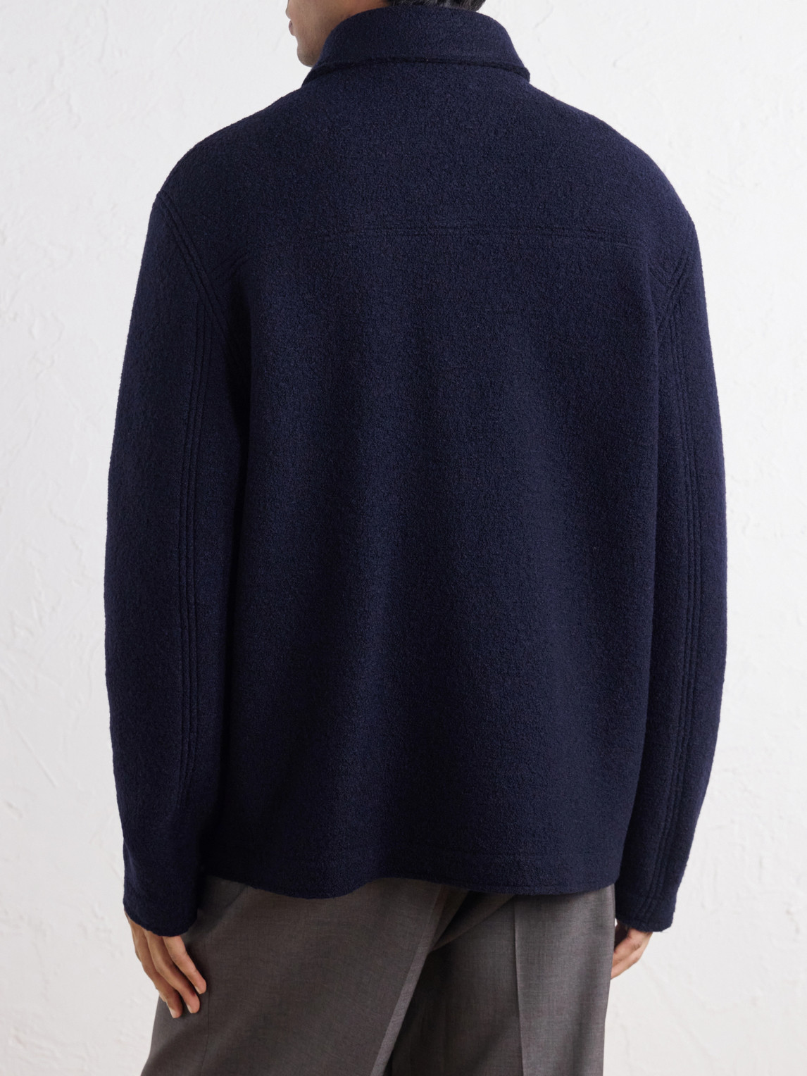 Virgin Wool-Bouclé Jacket